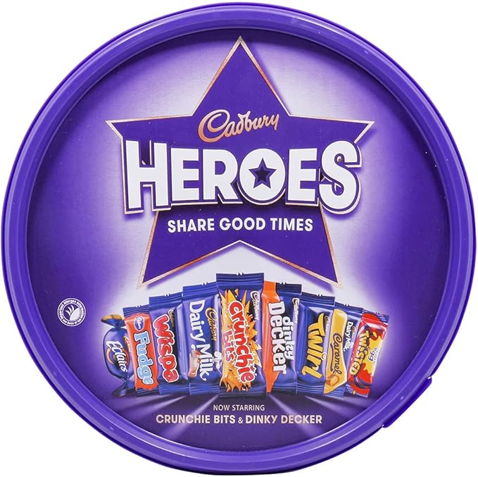 Cadbury Heroes Chocolate Tub 550g | Shopperxxmart 3 cadbury heroes