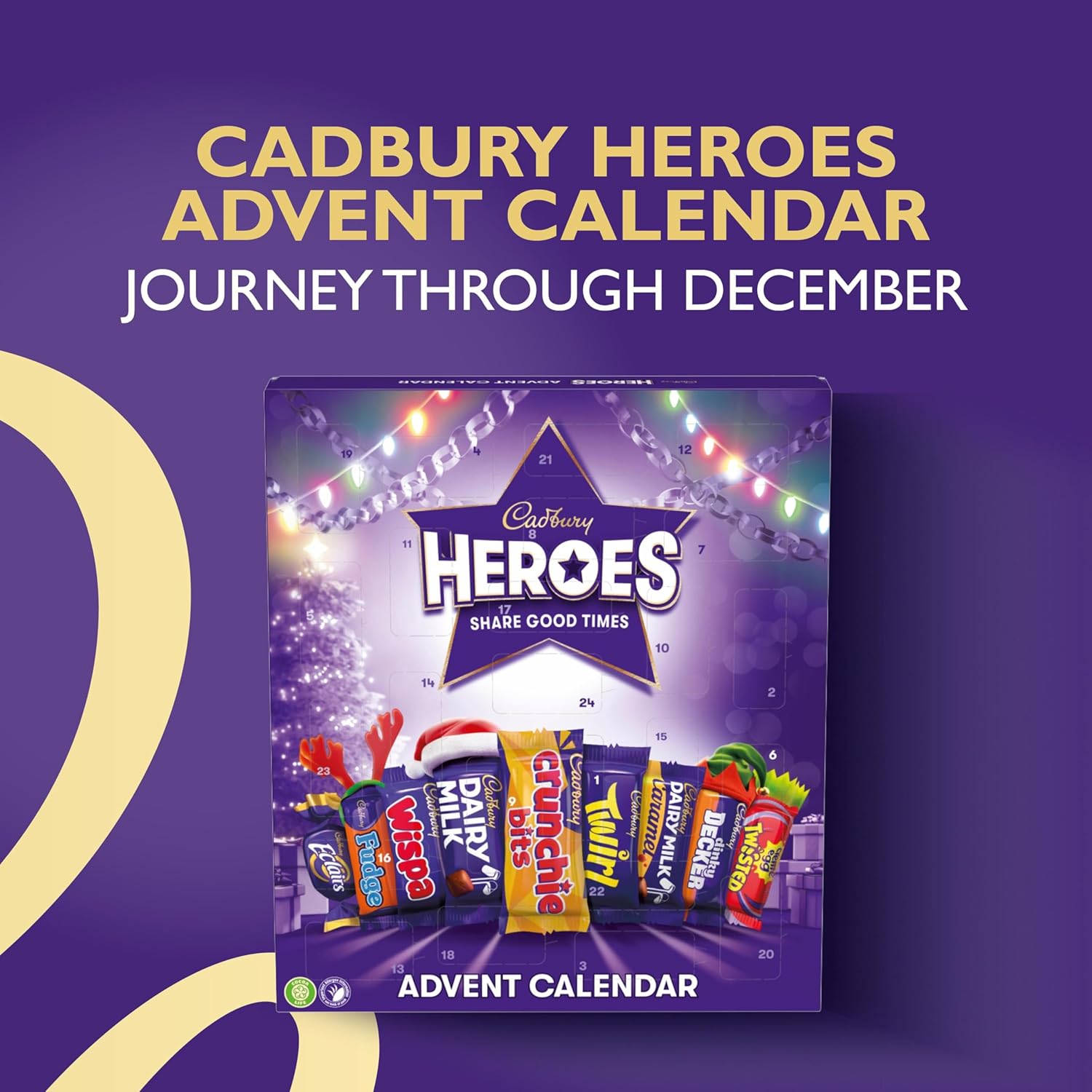 Cadbury Heroes Advent Calendar – 24 Festive Chocolate Treats | Shopperxxmart 2 Cadbury Heroes Advent Calendar