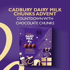 Cadbury Dairy Milk Chunks Advent Calendar | Shopperxxmart 2 cadbury dairy milk chunks advent calendar